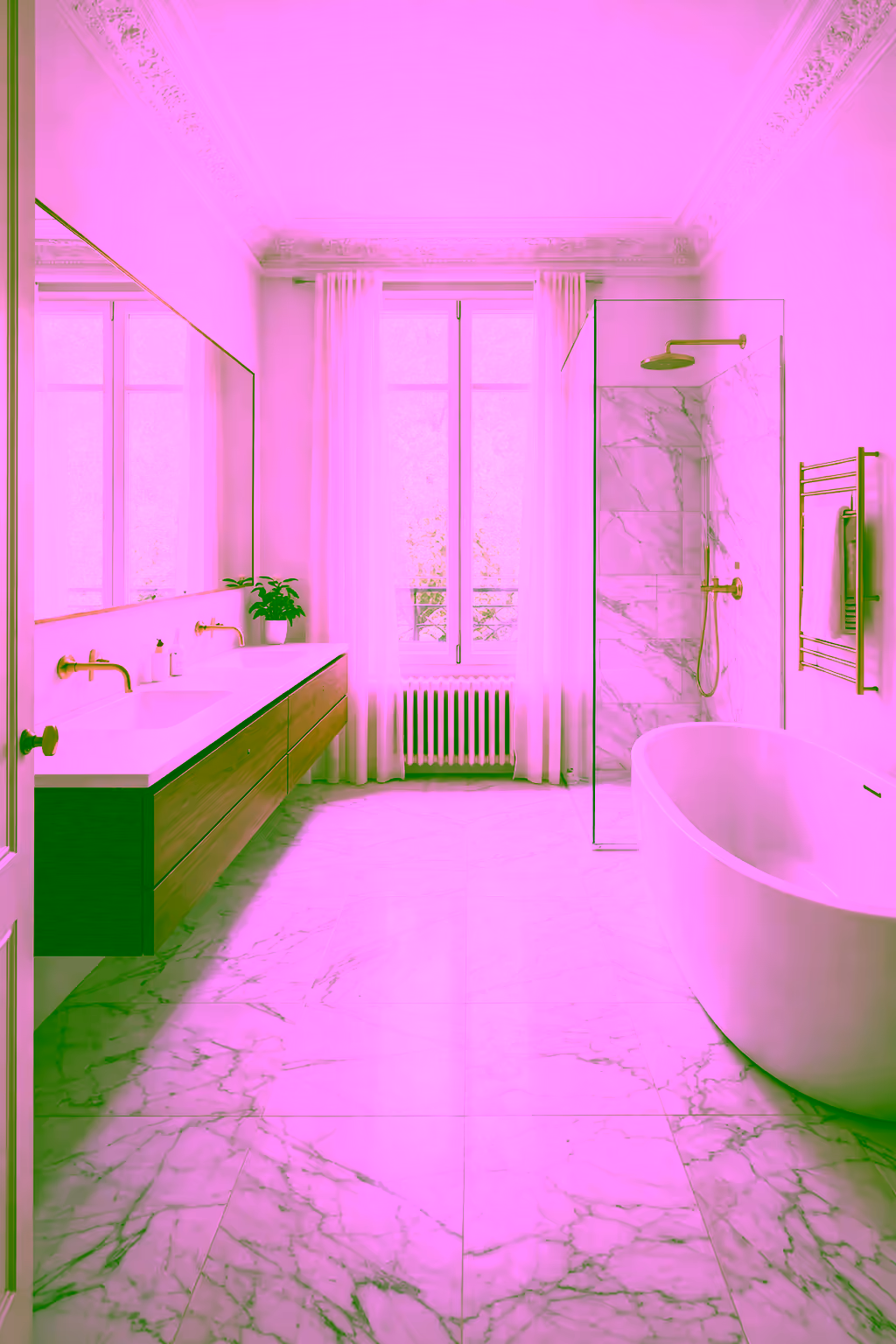 Salle de bain après rénovation — Rénovation complète haut de gamme — Capitole, Toulouse